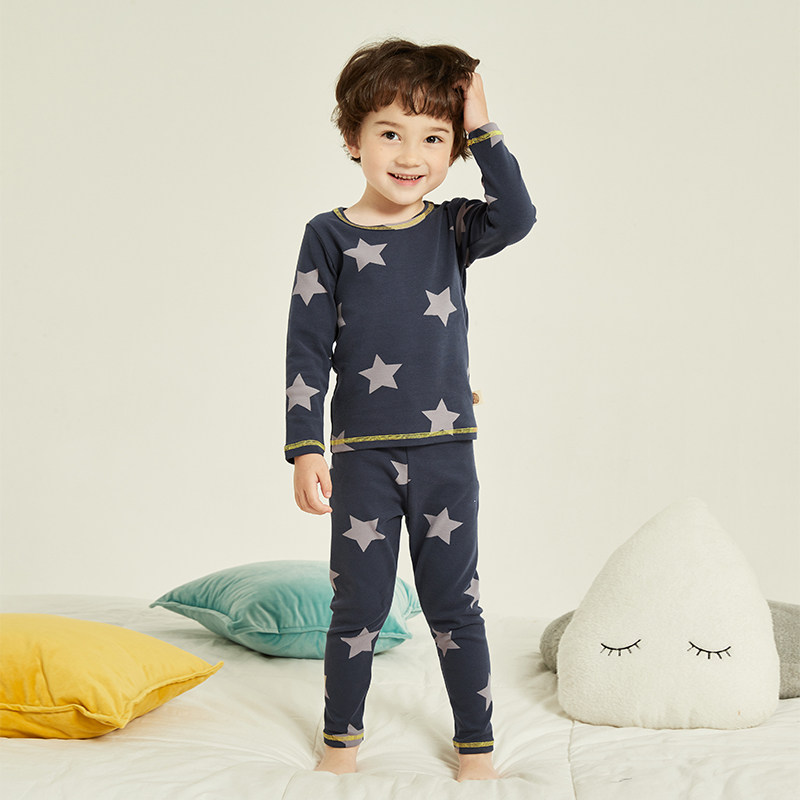 儿童内衣套装全棉加厚秋装新款男童秋衣秋裤宝宝保暖衣两件套纯棉