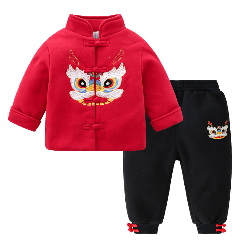 拜年服男童女童唐装儿童红色过年喜庆衣服宝宝新年中国风套装冬季,童装/婴儿装/亲子装,唐装,淘宝优惠券,粉丝福利购,淘宝优惠卷