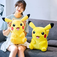 Pikachu figurine chính hãng rag búp bê gối thám tử lớn Bikachu búp bê đồ chơi sang trọng quà tặng sinh nhật cô gái - Đồ chơi mềm gấu teddy