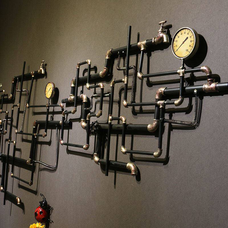 loft重金属工业风格装饰酒吧网咖复古铁艺水管咖啡店墙面墙上壁挂|msdalam kategori Aksesori rumah, mural - dari Buy2taobao.com untuk memberikan perkhidmatan ejen Taobao profesional membeli