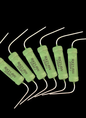 RX21型被漆绿色引线陶瓷线绕电阻6W1R2R5R10R150R100R1K20K欧