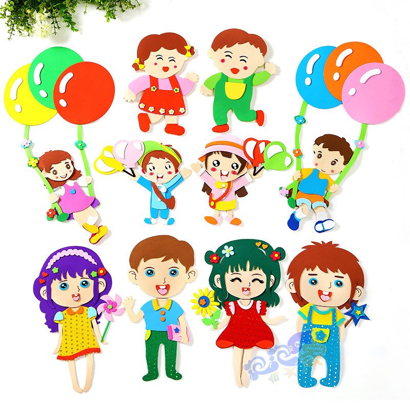 卡通人物小孩墙贴音乐教室装饰布置音符五线谱创意幼儿园小学墙面