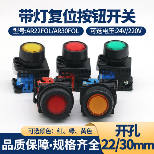 带灯复位型按钮AR22FOL/AR30FOL