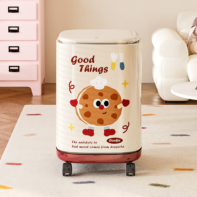 可爱高颜值垃圾桶带盖2025新款