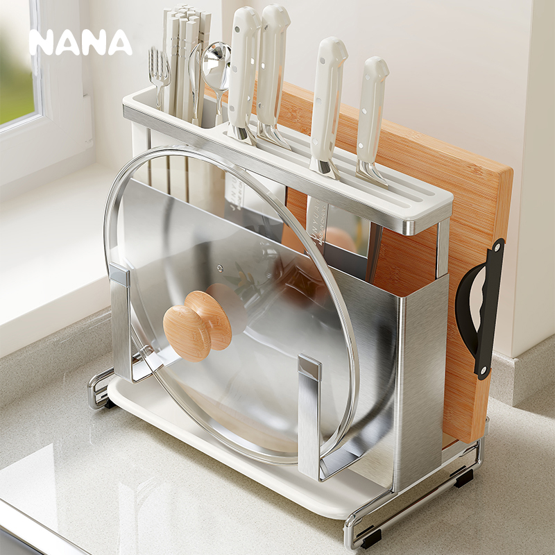 用品厨房壁挂式砧板一体收纳刀架