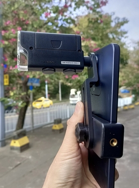 orea手机显微镜60-100x变倍自带LED补光灯紫光验钞外挂特效镜头