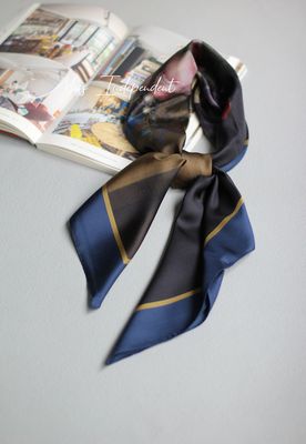 美国Getty油画真丝斜纹大方巾