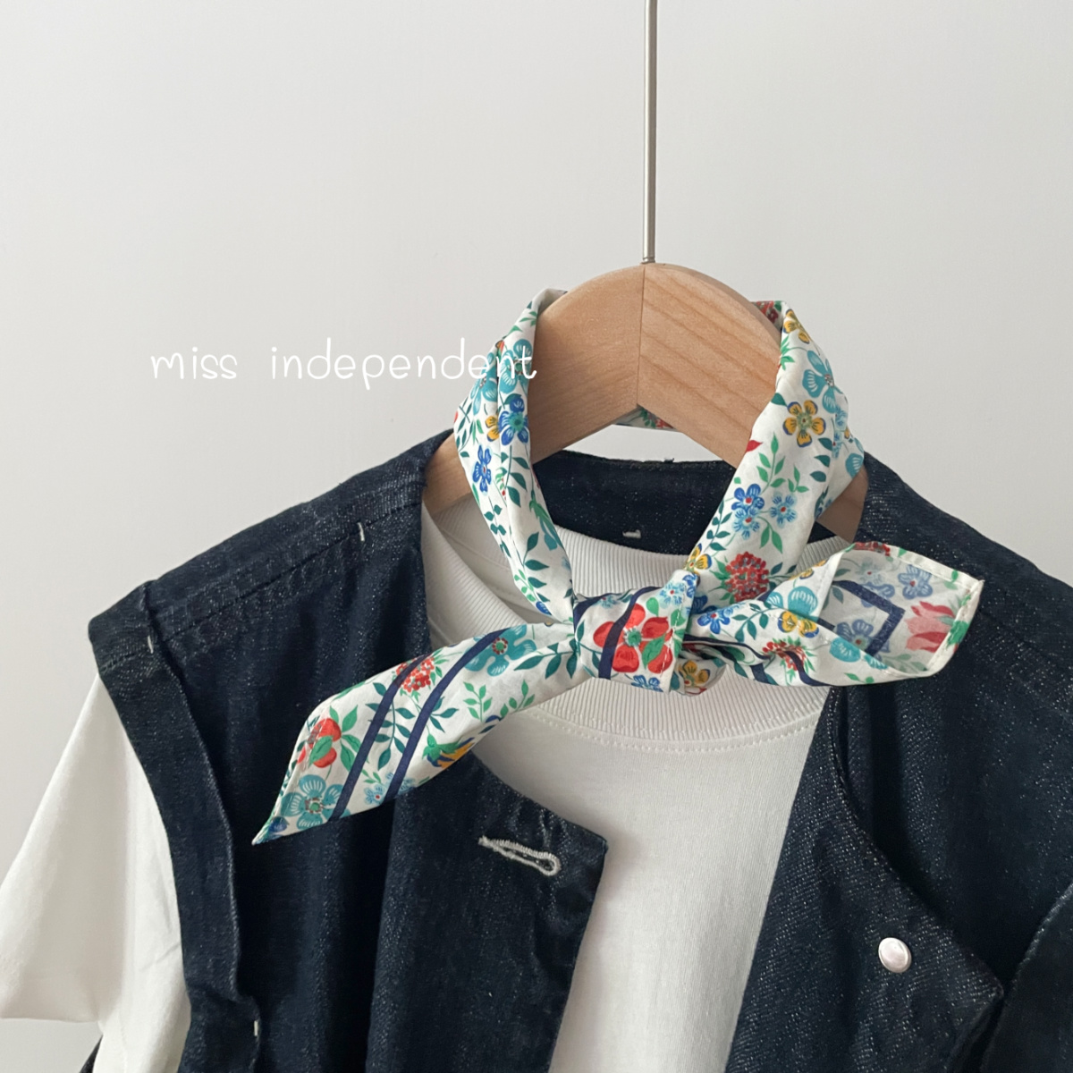 出口单英国文艺碎花纯棉小方巾