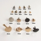 Shoe Seale Decorative Brivet Square Nail Hist -Cafity Magn Magn Willow Nails с резьбой сплавные личность DIY обувь ногти