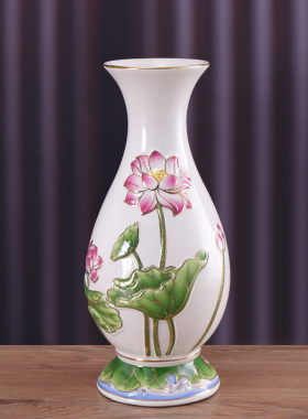 水莲座莲花瓶观音净水瓶莲花花瓶