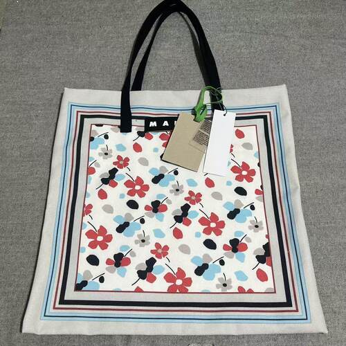 Mar方形款帆布包休闲购物袋手提袋tote bag托特包单肩包