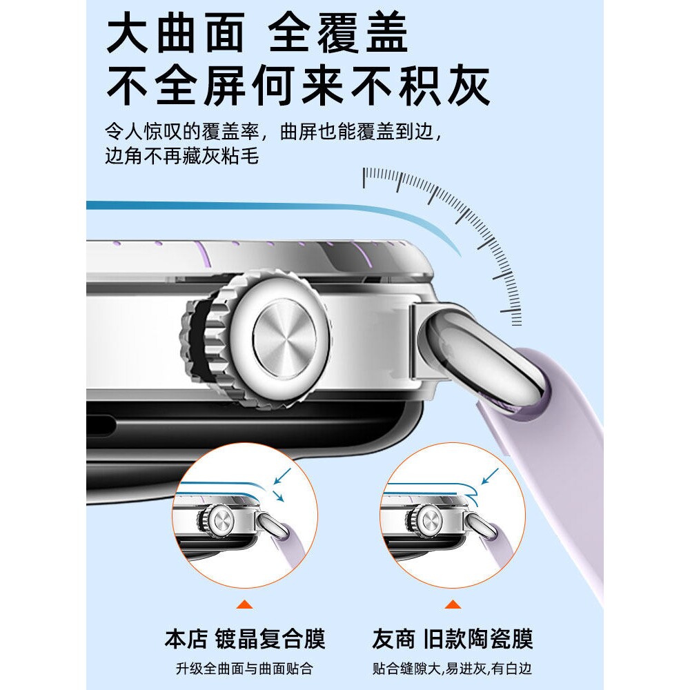 德国北丫适用华为GT6保护膜watchgt6智能GT5Pro手表GT4/3陶瓷膜2e钢化膜watch全屏41mm防摔46新款gtrunner表