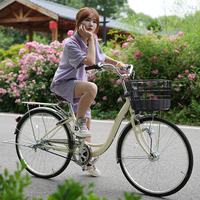 女式成人自行车日式复古内三速轻便变速单车老人男淑女通勤车