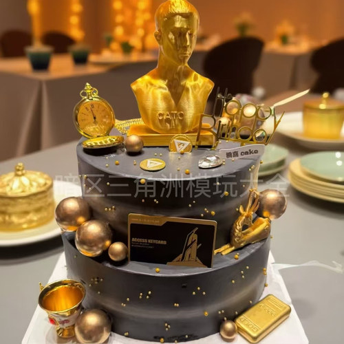三角洲行动周边蛋糕装饰品模型