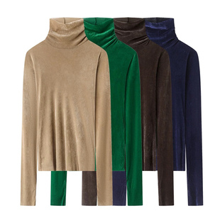 秋冬新款 NO退换 高领长袖 女修身 上衣女 显瘦打底衫 清仓特价