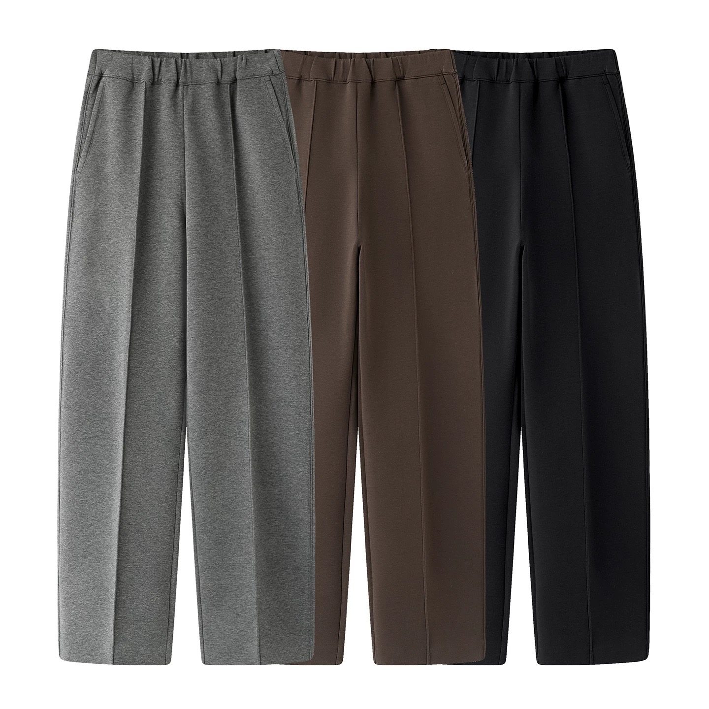 【清仓特价NO退换】休闲时尚气质百搭简约通勤中缝拼接直筒裤女,女装/女士精品,休闲裤,淘宝优惠券,粉丝福利购,淘宝优惠卷