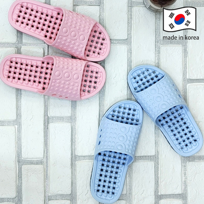 浴室防滑镂空EVA情侣按摩拖鞋软
