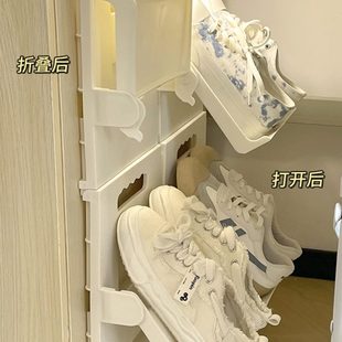 鞋 收纳神器2023家用门口下 架简易桌小省空间新款 折叠学生宿舍立式