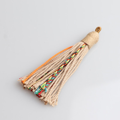 菩提念珠手串手持挂件吊穗绳文玩DIY配饰藏式风手搓棉线流苏穗子