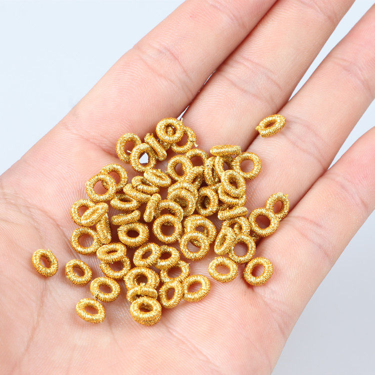 金银小线圈改良隔片纯手工编织线环diy手绳手链配饰材料配件