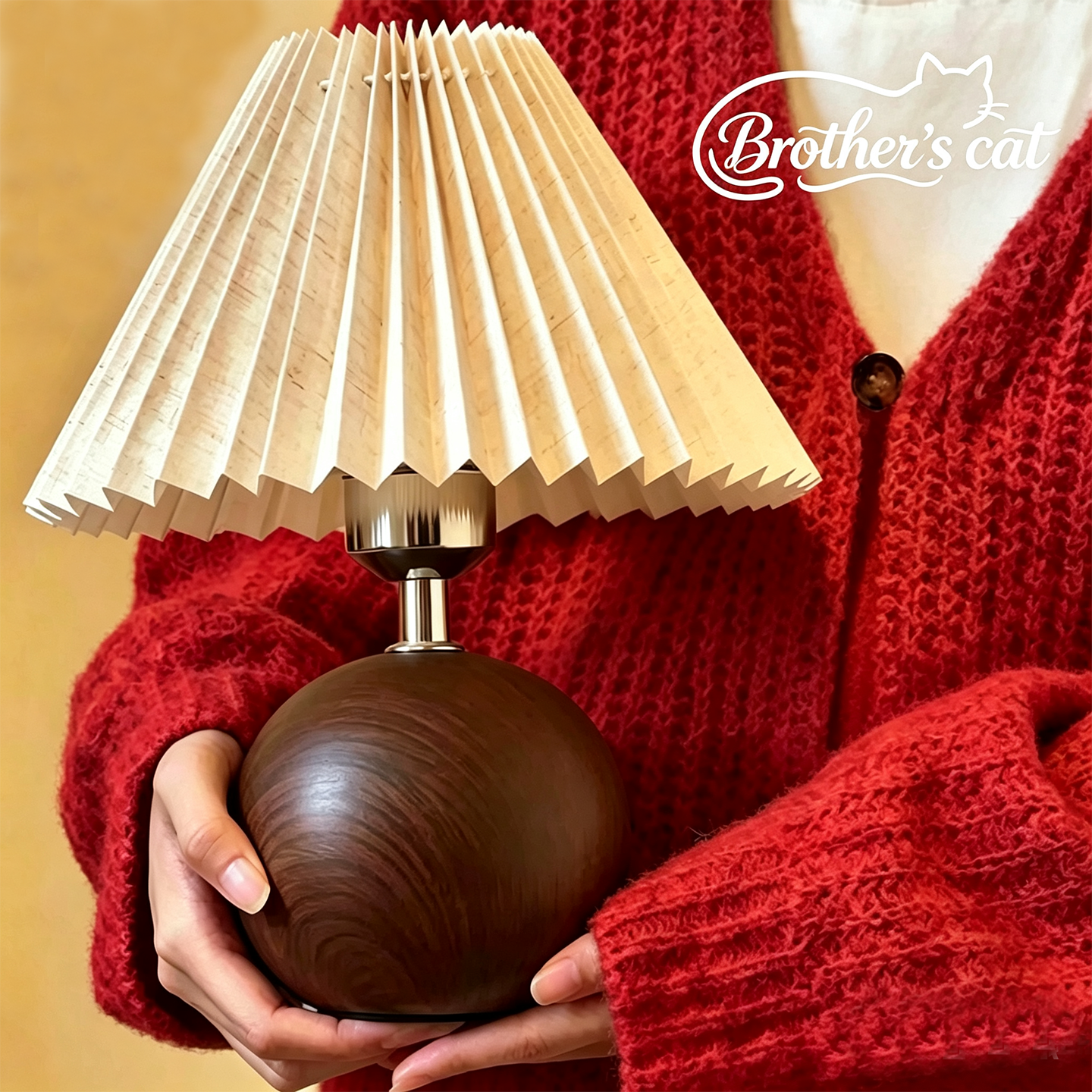 百褶台灯北欧陶瓷卧室床头灯温馨浪漫简约ins风氛围装饰小夜灯