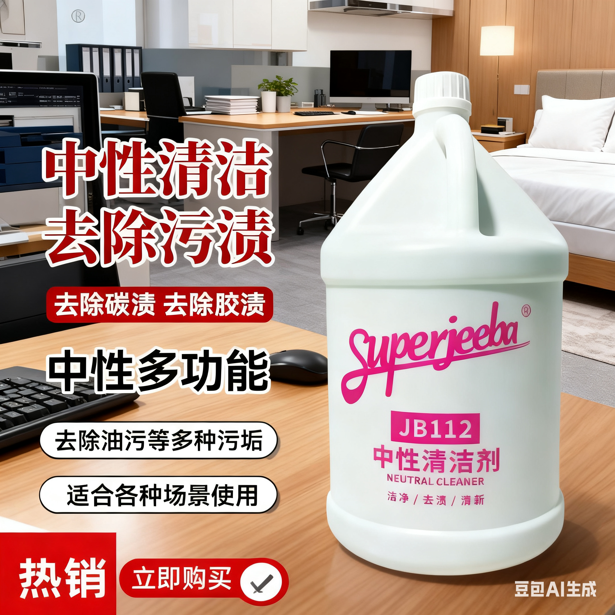 白云洁霸JB112中性全能清洁剂