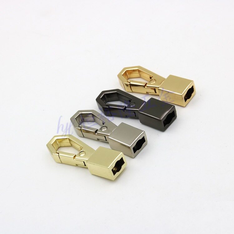 狐尾链连接钩扣勾扣箱包链条头狗扣  合金棱形链条头箱包五金配件