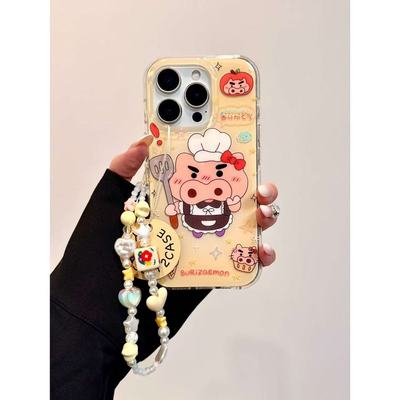 可爱卡通厨师女仆左卫门IMD手机壳适用iPhone1716151413保护女壳