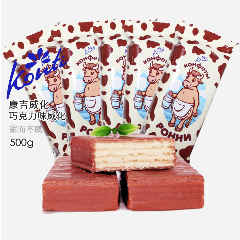 ¶íÂÞ˹½ø¿ÚÍþ»¯ÇÉ¿ËÁ¦Î¶´óÅ£Íþ»¯Áãʳ500g