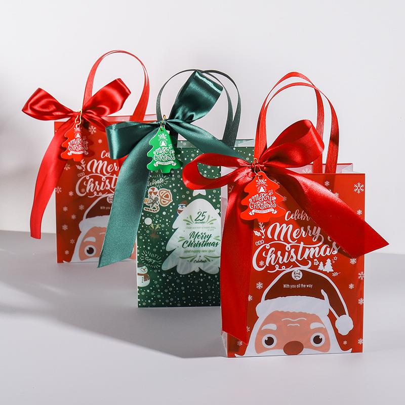 Christmas Square Gift Bag Santa Claus Gift圣诞老人礼物伴手袋
