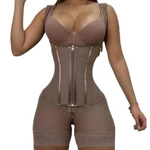 Large-size fitted-waist body-shaping one-piece corset束身衣