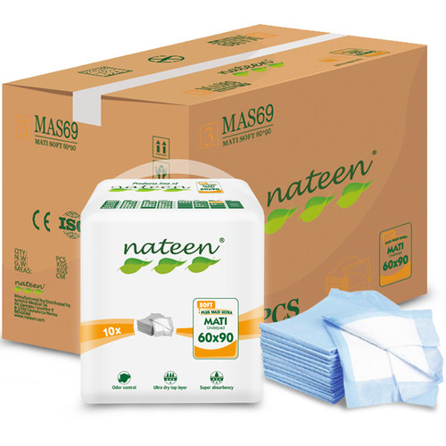 成人护理垫60x90非纸尿裤老人用尿不湿80片隔尿垫nateen那特恩