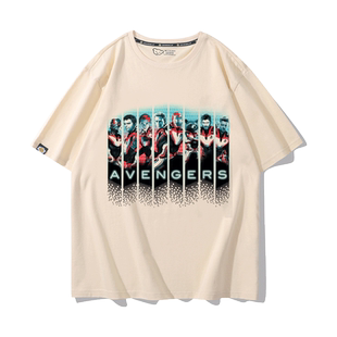 漫威十周年T恤复仇者联盟4终局之战美队钢铁侠蜘蛛侠春夏男女短袖