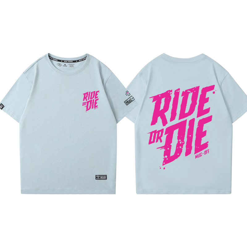 PMuc-Off土坡T恤ride or die速降骑行服男女夏季纯棉宽松短袖半袖