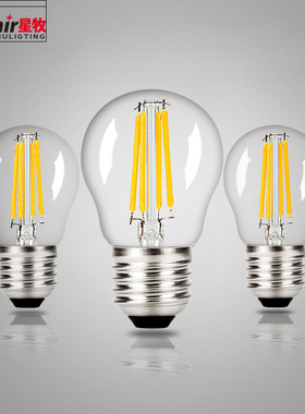 G45爱迪生LED钨丝 灯丝 仿古 MENLAMP E27灯泡