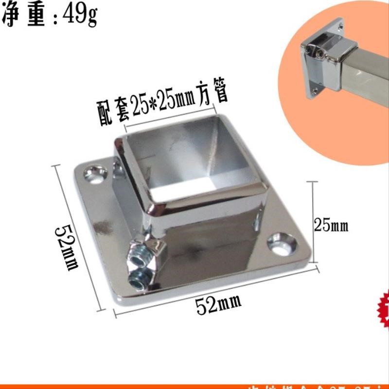 不锈钢方管一字三通四通件25方接头花架货架