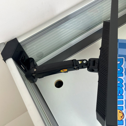 显示器工位屏风拐角挂架