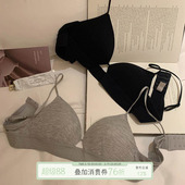 馨帮帮Bra 纯欲镂空螺纹运动内衣女上托防震防下垂小胸透气文胸罩