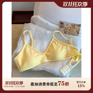 三角杯透气内衣女舒适亲肤防下垂无钢圈文胸罩 薄款 馨帮帮Bra 夏季