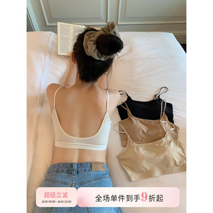 馨帮帮Bra 防震防走光不跑杯文胸罩 抹胸美背运动内衣女士夏季 薄款