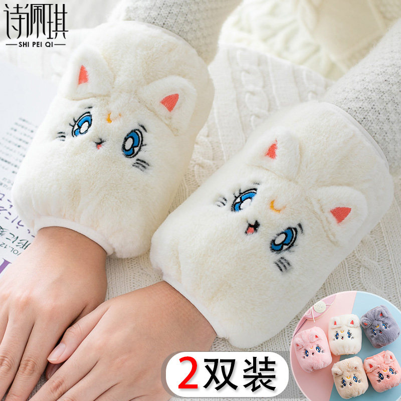 手袖套女套袖儿童卡通秋冬季工作可爱短款护袖长款ins潮袖头女童