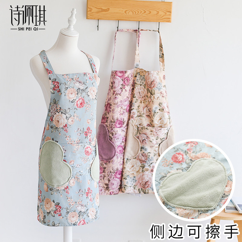围裙家用厨房女可爱2025新款防水防油做饭工作裙子小清新网红同款,家庭/个人清洁工具,围裙,淘宝优惠券,粉丝福利购,淘宝优惠卷