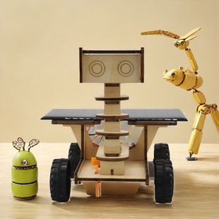 小科郎科学实验太阳能月球车探月火星车小学生科教玩具DIY材料包