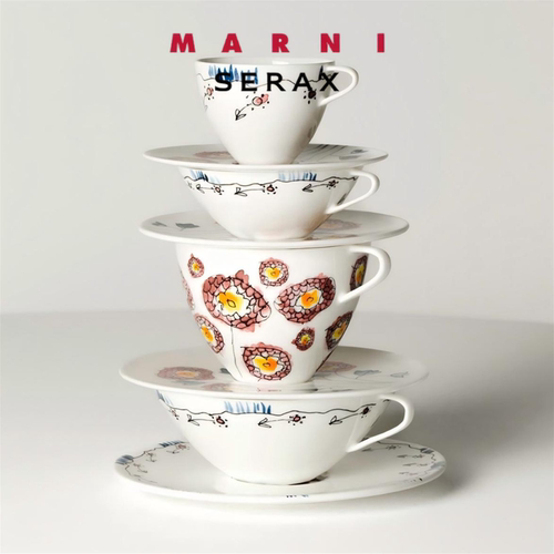 比利时SeraxMarni骨瓷咖啡杯碟