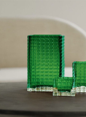 丹麦进口Louise Roe城市之光花瓶烛台玻璃装饰摆件北欧风花器家居