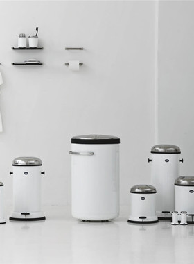 丹麦VIPP垃圾桶脚踏垃圾篓纸篓桶黑白客厅卫生间国宝品牌北欧轻奢