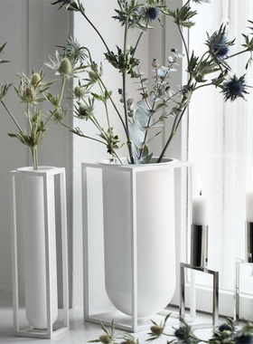 现货丹麦Audo｜By Lassen长方体花瓶花盆Kubus软装饰摆件金属简约