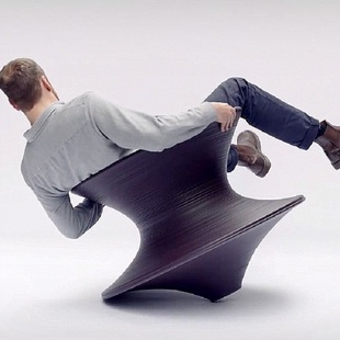 Spun陀螺椅旋转螺纹现代简约创意设计户外椅样板 意大利进口Magis