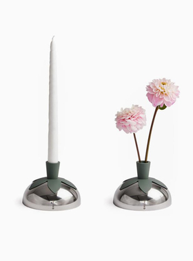 瑞典进口KLONG blad花瓶摆件小号烛台两用礼物插花装饰北欧风ins