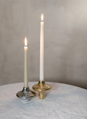 现货 丹麦Hein Studio黄铜烛台Doublet陀螺形轻奢装饰摆件北欧ins